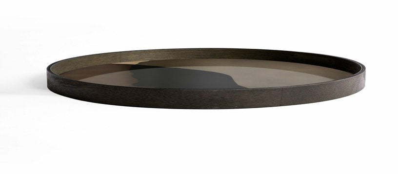 Plateau en verre foncé XL Translucent Silhouettes - Ethnicraft Accessories - The Cool Republic