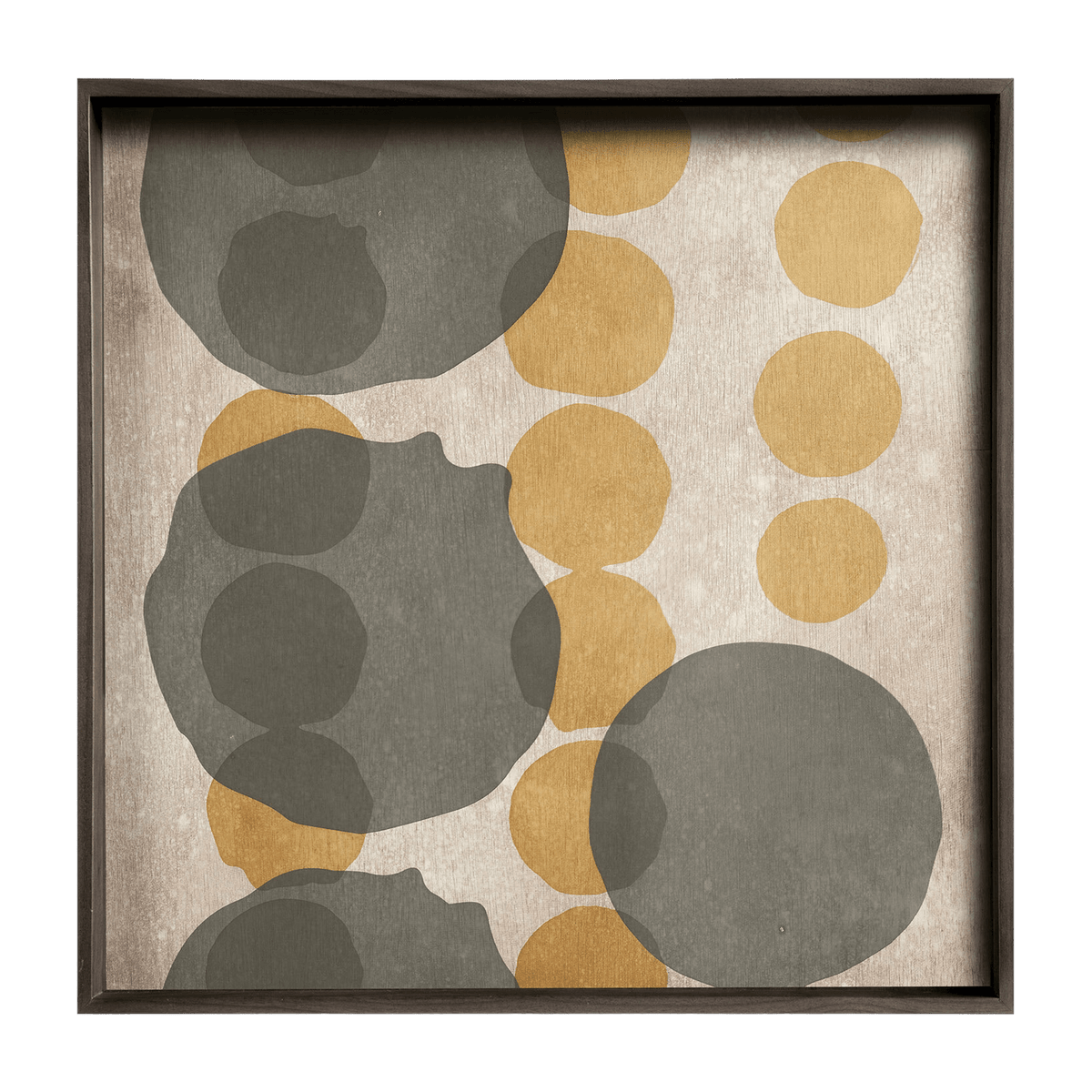 Plateau en verre Layered Dots cannelle 51 x 51 cm - Ethnicraft Accessories - The Cool Republic