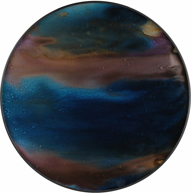 Plateau en verre organique Indigo S Tribal Quest - Ethnicraft Accessories - The Cool Republic