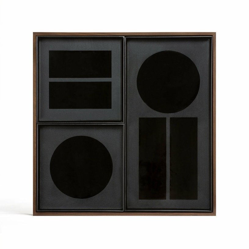 Plateau organisateur de bureau 4 éléments anthracite - Ethnicraft Accessories - The Cool Republic