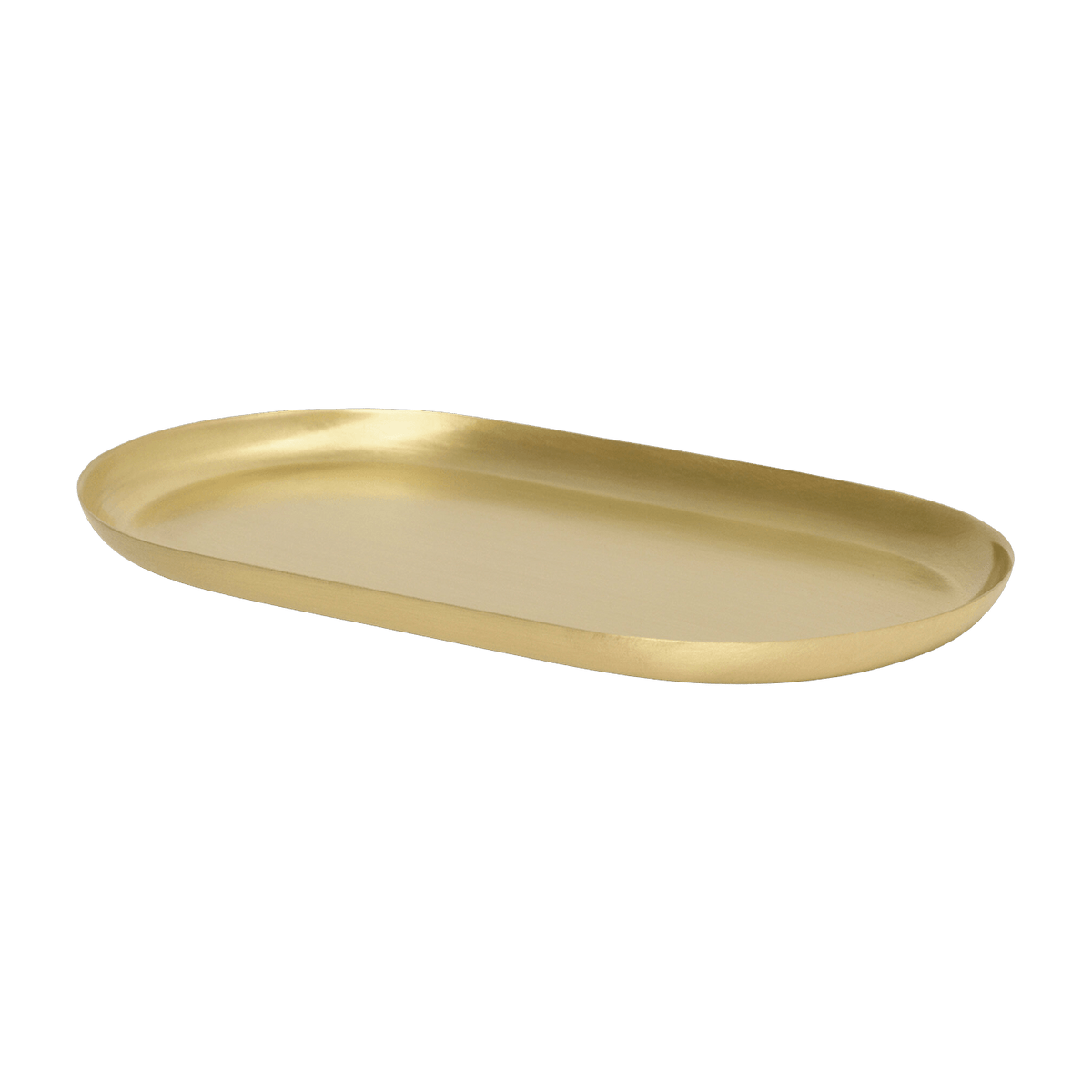 Plateau ovale en laiton 17,8 x 1 x 8,7 cm Basho - Ferm Living - The Cool Republic