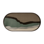 Plateau ovale en verre Graphite Wabi Sabi - Ethnicraft Accessories - The Cool Republic