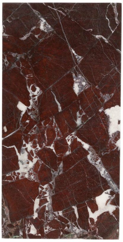 Plateau rectangulaire 15x30 cm marbre bordeaux - Stoned - The Cool Republic