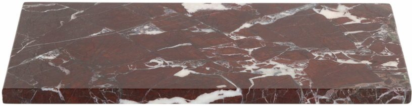 Plateau rectangulaire 15x30 cm marbre bordeaux - Stoned - The Cool Republic