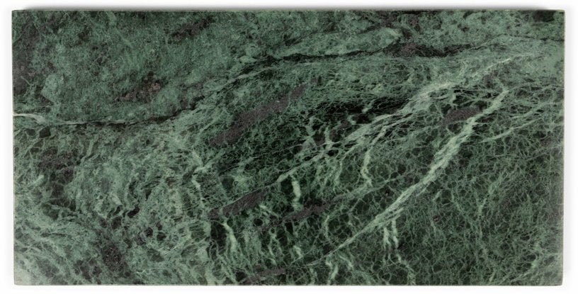 Plateau rectangulaire 15x30 cm marbre vert - Stoned - The Cool Republic