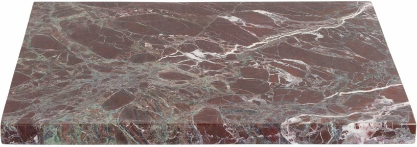 Plateau rectangulaire 30x40 cm marbre bordeaux - Stoned - The Cool Republic