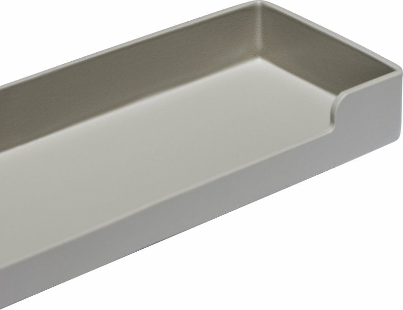 Plateau rectangulaire en fer gris clair 16x6 cm District - Hübsch - The Cool Republic