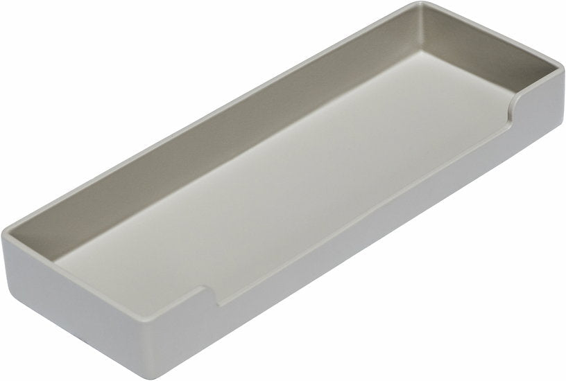 Plateau rectangulaire en fer gris clair 16x6 cm District - Hübsch - The Cool Republic