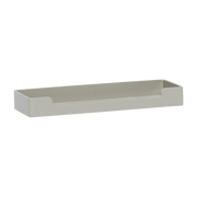 Plateau rectangulaire en fer gris clair 16x6 cm District - Hübsch - The Cool Republic