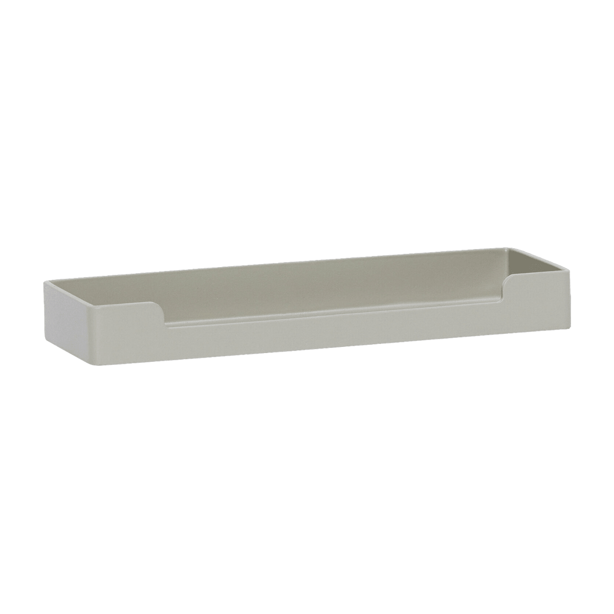 Plateau rectangulaire en fer gris clair 16x6 cm District - Hübsch - The Cool Republic