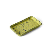 Plateau rectangulaire en grès jaune 7,7x13,6x2cm Vaisselle 70s - HKLiving - The Cool Republic