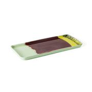 Plateau rectangulaire en grès rouge cerise 31,5x13,5x2cm Vaisselle 70s - HKLiving - The Cool Republic