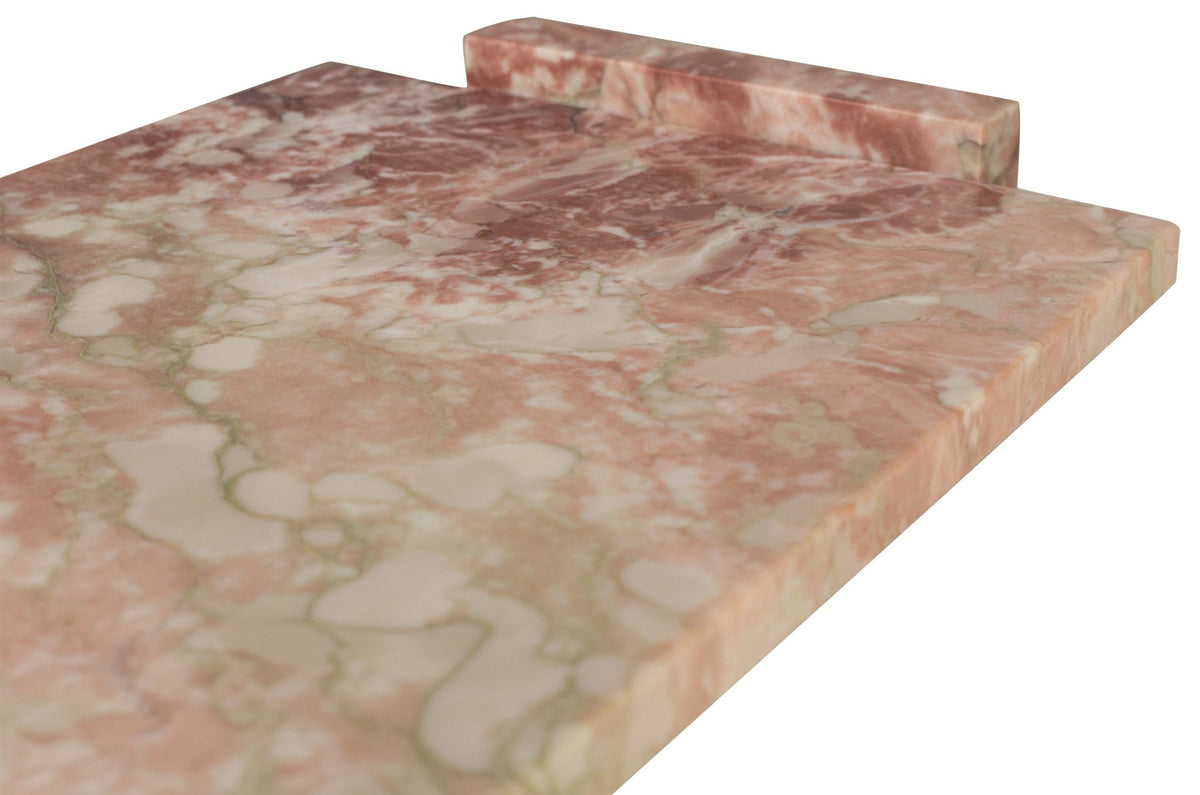 Plateau rectangulaire en marbre rose 40x25x6cm Stanton - Versmissen - The Cool Republic