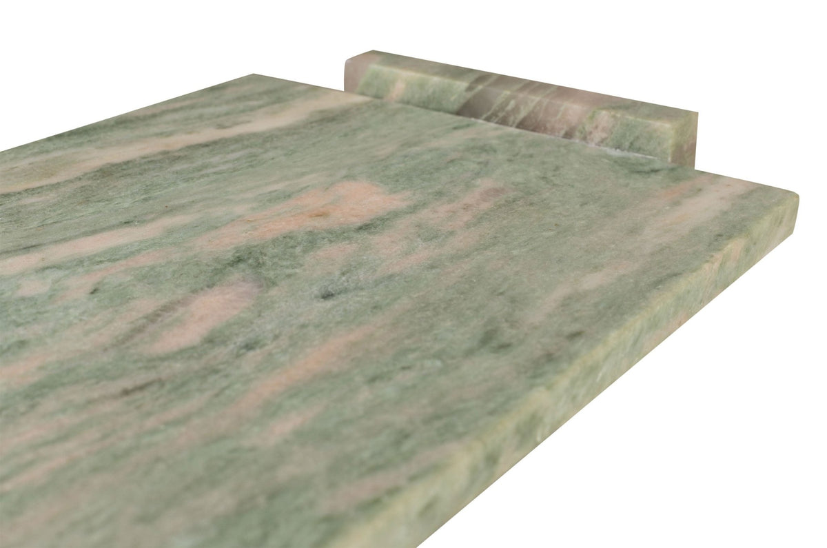 Plateau rectangulaire en marbre vert 40x25x6cm Stanton - Versmissen - The Cool Republic