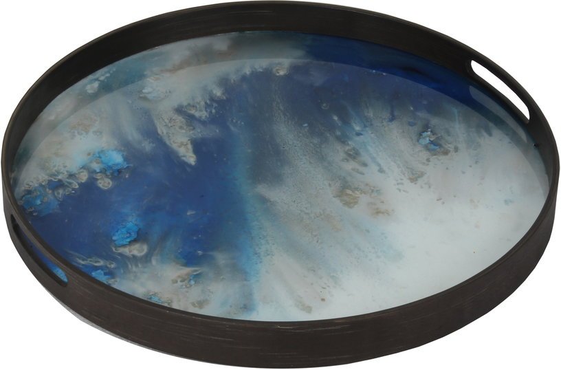 Plateau rond Blue Mist Organic - Ethnicraft Accessories - The Cool Republic