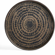 Plateau rond en bois Black Beads S - Ethnicraft Accessories - The Cool Republic