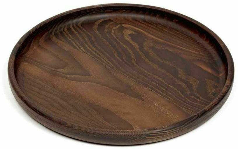 Plateau rond en bois de frêne carbonisé "pur" 29 cm - Serax - The Cool Republic
