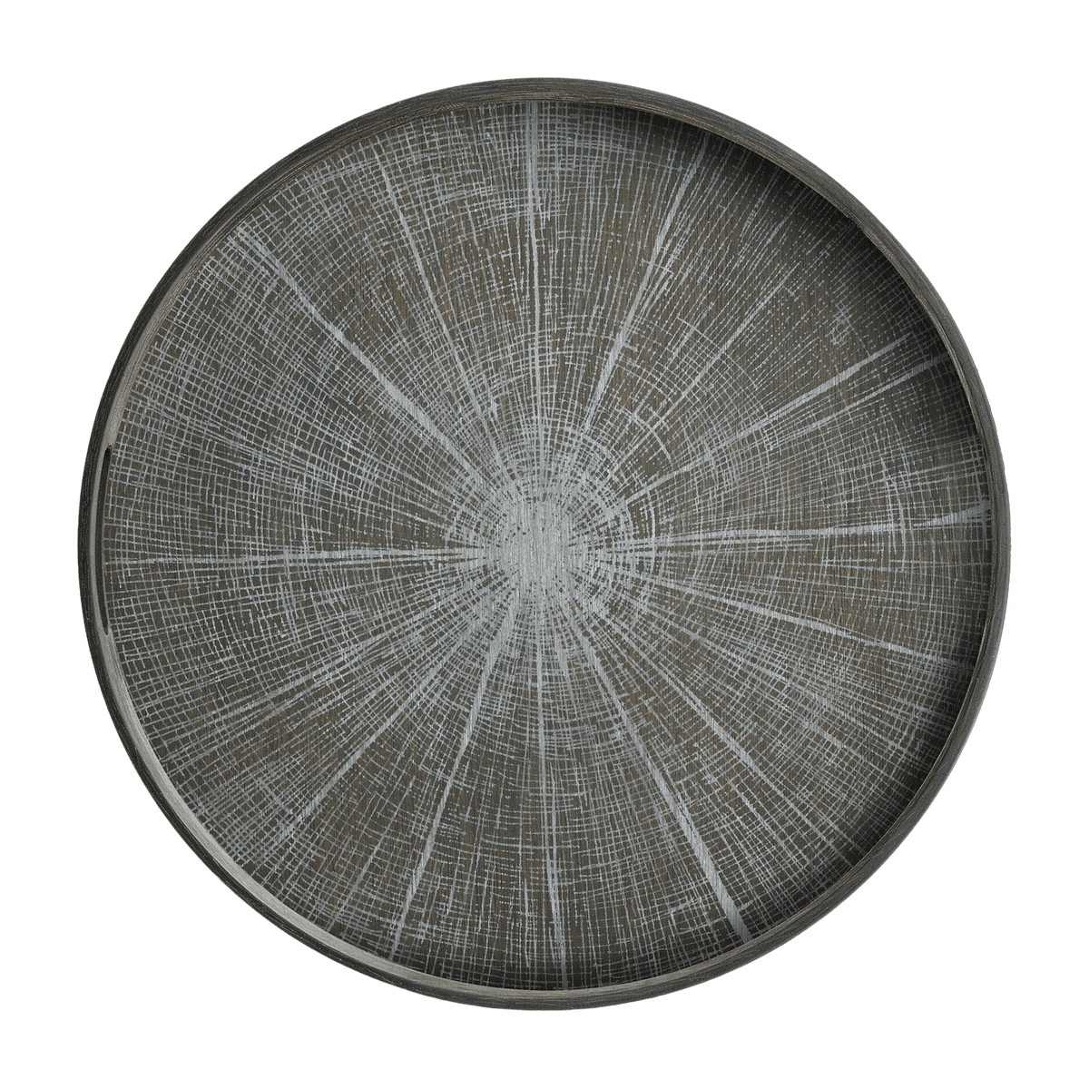 Plateau rond en bois et sérigraphié 48 cm Slice - Ethnicraft Accessories - The Cool Republic