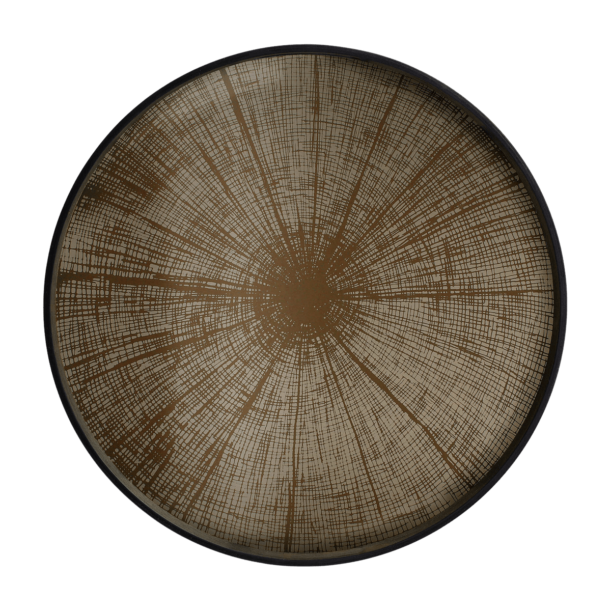 Plateau rond en miroir Bronze Slice - Ethnicraft Accessories - The Cool Republic