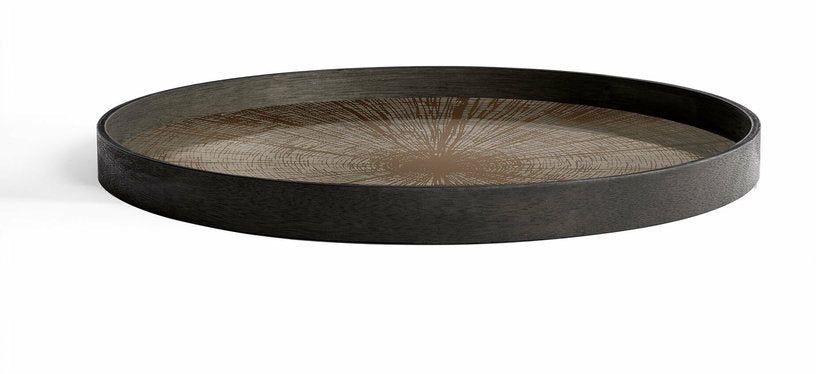 Plateau rond en miroir Bronze Slice - Ethnicraft Accessories - The Cool Republic