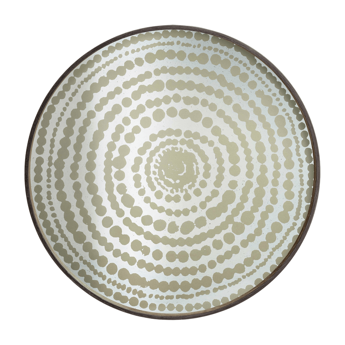 Plateau rond en miroir Gold Beads - Ethnicraft Accessories - The Cool Republic
