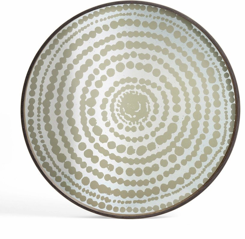 Plateau rond en miroir Gold Beads - Ethnicraft Accessories - The Cool Republic