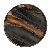 Plateau rond en verre bronze 61 cm Organic - Ethnicraft Accessories - The Cool Republic