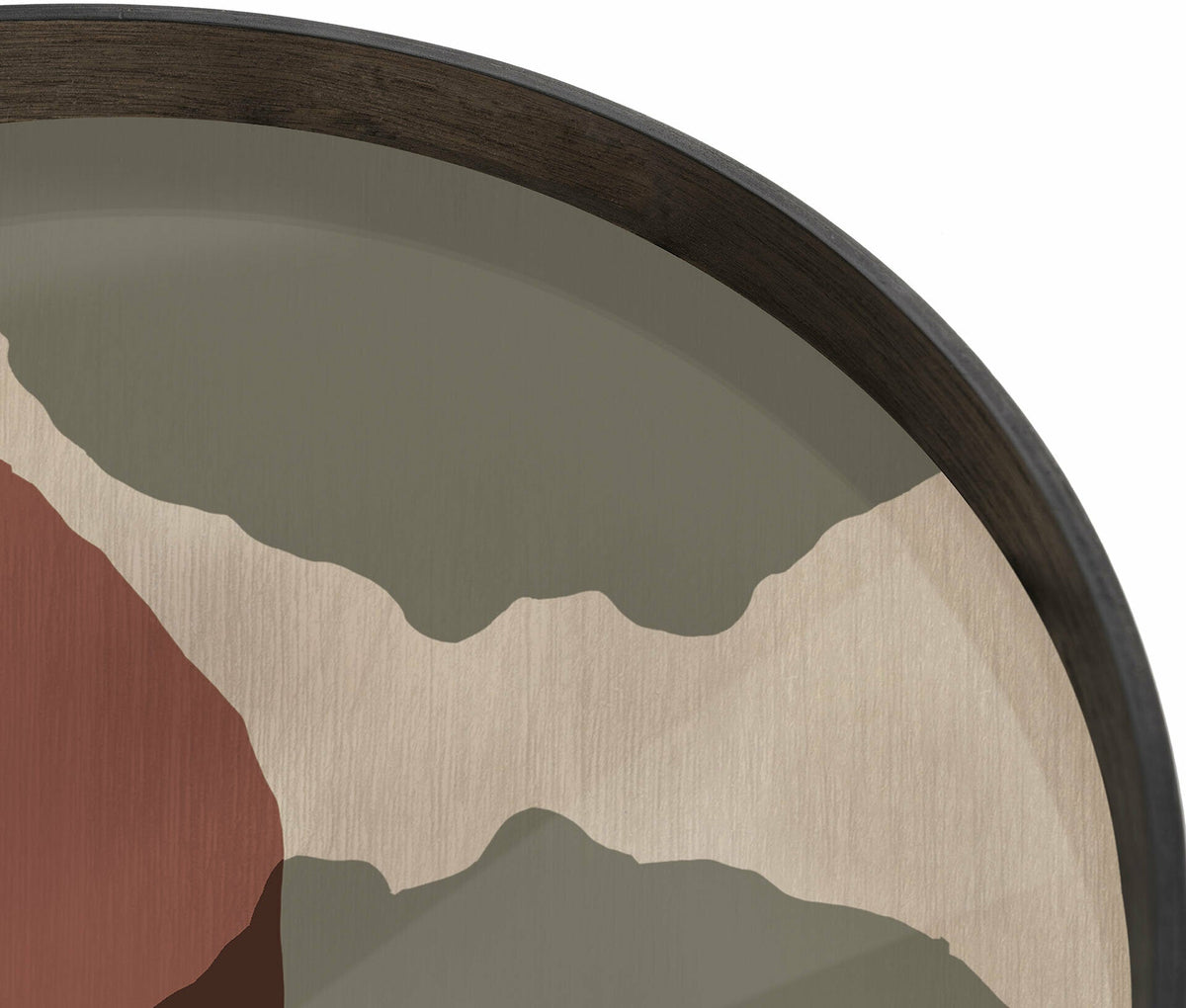 Plateau rond en verre Overlapping Dots L - Ethnicraft Accessories - The Cool Republic