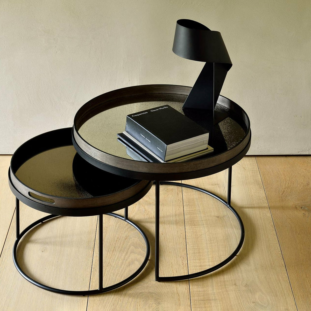 Plateau rond miroir en bronze XL - Ethnicraft Accessories - The Cool Republic