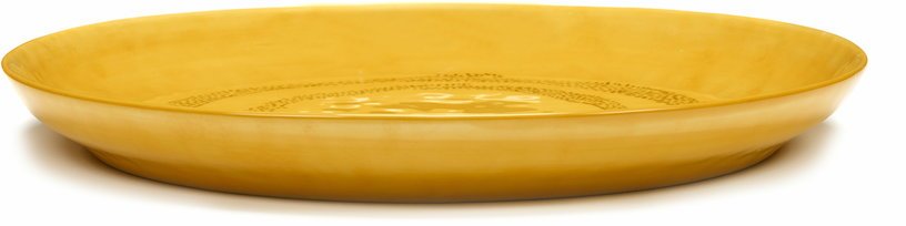 Plateau sunny yellow avec motif noir Feast - Serax - The Cool Republic