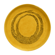Plateau sunny yellow avec motif noir Feast - Serax - The Cool Republic