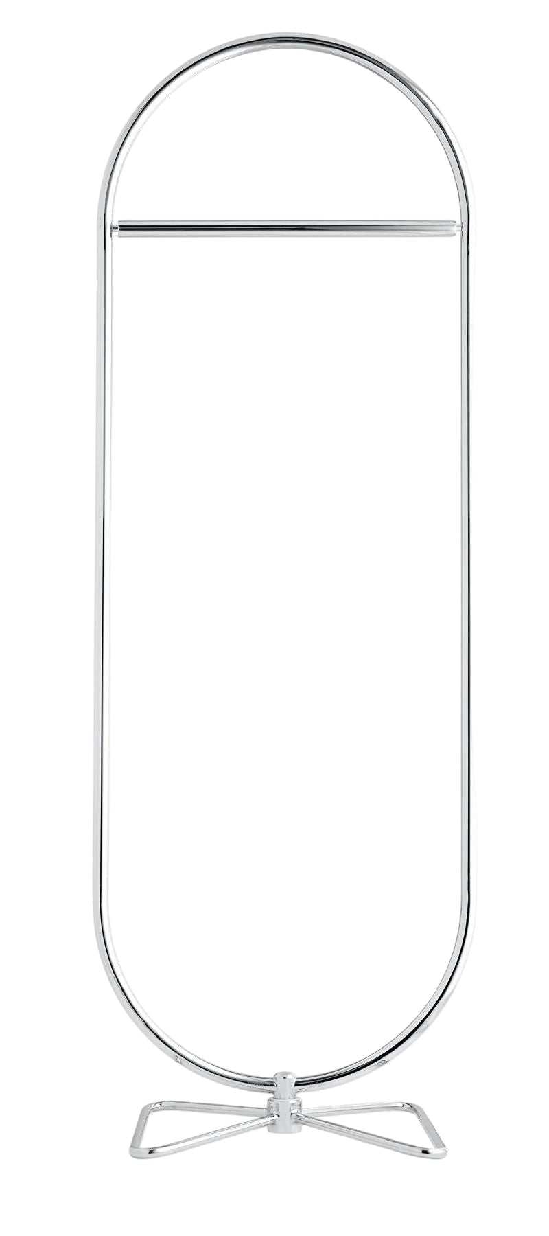 Portant en acier chromé 59x169cm Systeme 123 - Verpan - The Cool Republic