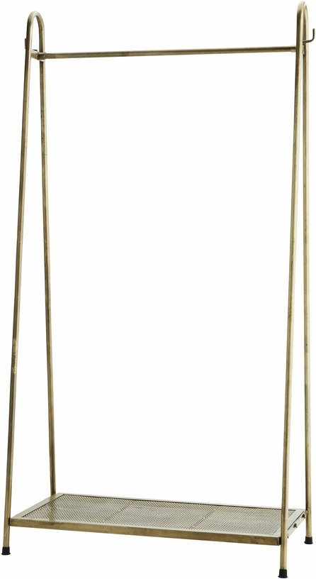 Portant pour vêtements avec planche dorée - Madam Stoltz - The Cool Republic