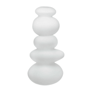 Porte-bougeoir blanc Cairn - Nude Glass - The Cool Republic