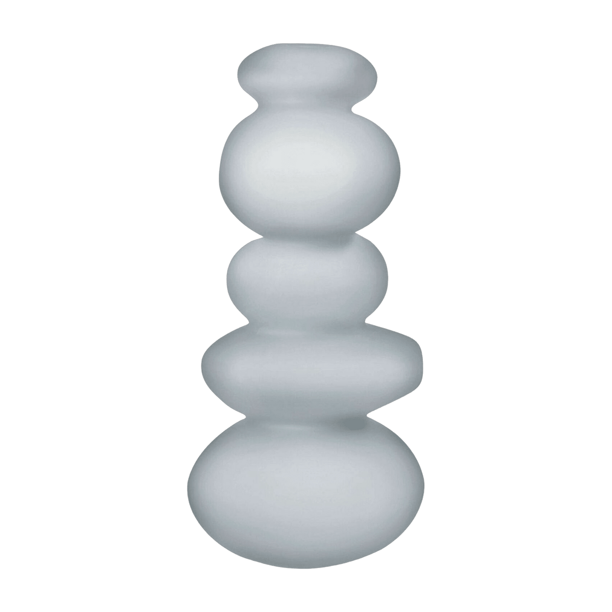Porte-bougeoir gris Cairn - Nude Glass - The Cool Republic
