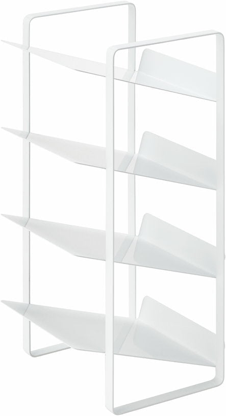 Porte bouteilles en acier blanc 40 x 20 cm - Yamazaki - The Cool Republic