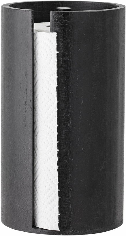 Porte essuie - tout noir en bois de paulownia - Bloomingville - The Cool Republic