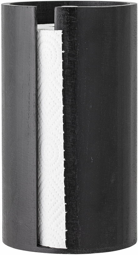 Porte essuie - tout noir en bois de paulownia - Bloomingville - The Cool Republic