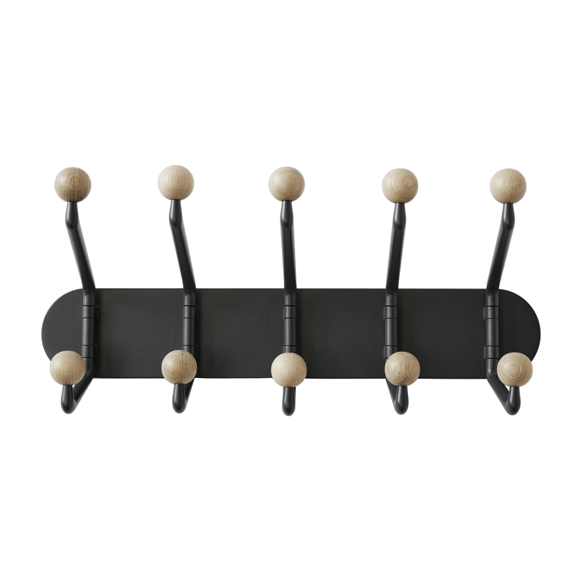 10 hooks metal and beech wood coat rack Capture SC76 - &tradition - The Cool Republic