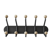 Coat rack 10 hooks in metal and colored beech wood Capture SC76 - &tradition - The Cool Republic