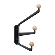 Coat rack with large hooks in metal and beech wood Capture SC76 - &tradition - The Cool Republic