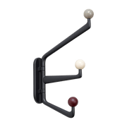 Coat rack with large hooks in metal and colored beech wood Capture SC76 - &tradition - The Cool Republic