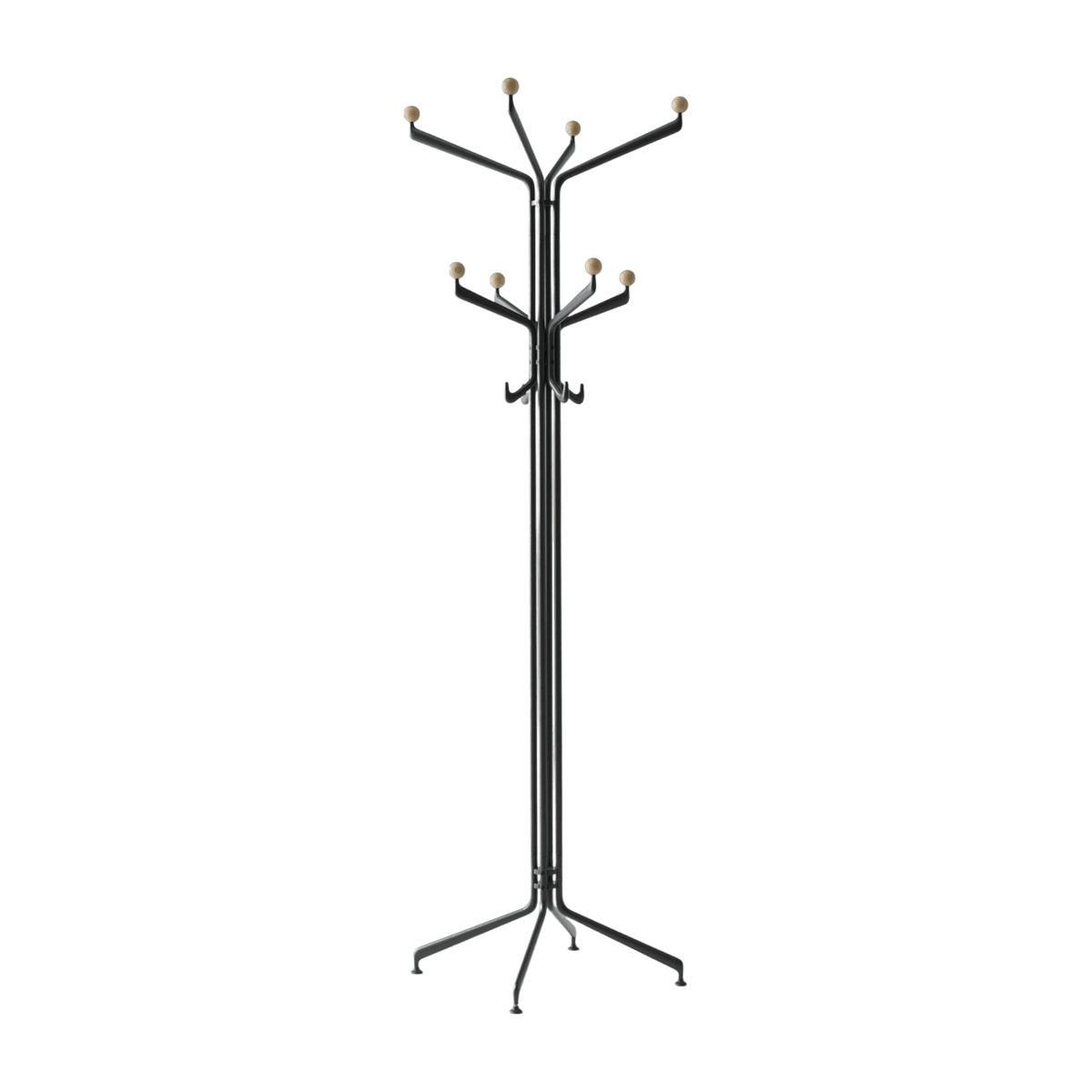 Metal and beech wood coat rack Capture SC77 - &tradition - The Cool Republic