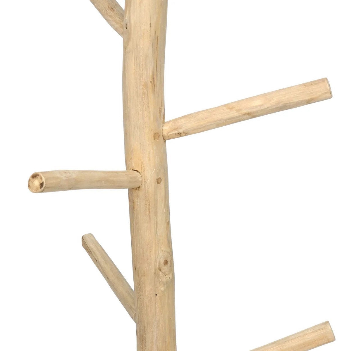 Porte-manteau en teck naturel marron 25x160cm Coat Hanger - Bazar Bizar — vue 6