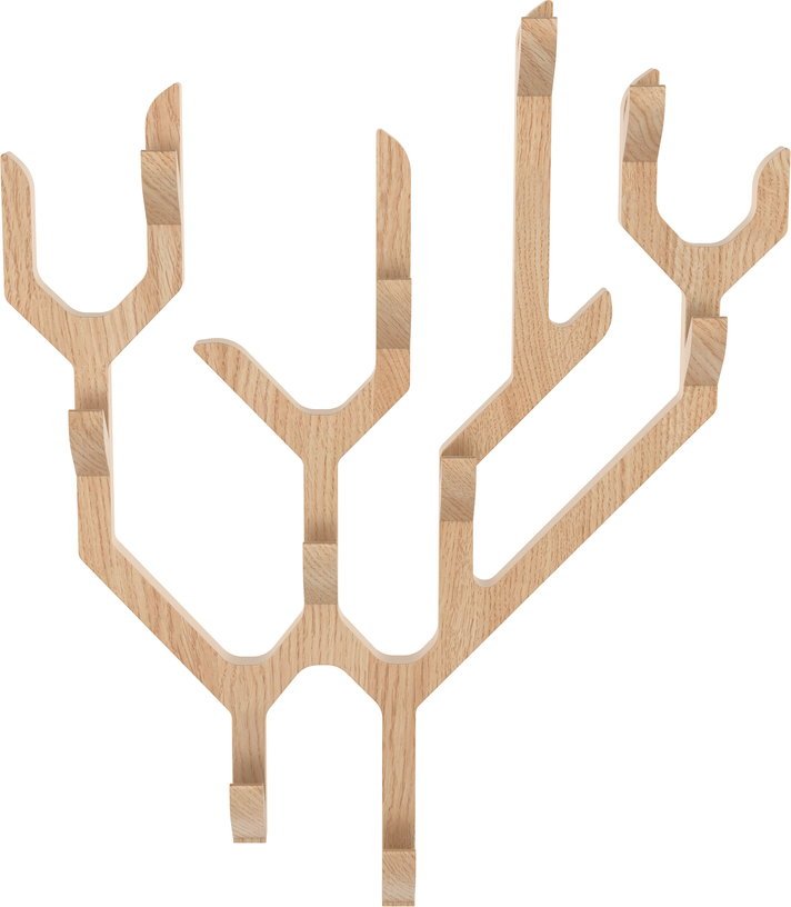 Porte - manteau mural en bois de chêne naturel Ambroise - Hartô - The Cool Republic