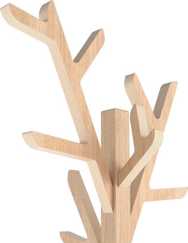 Porte - manteau sur pieds en bois de chêne 158cm Ambroise - Hartô - The Cool Republic