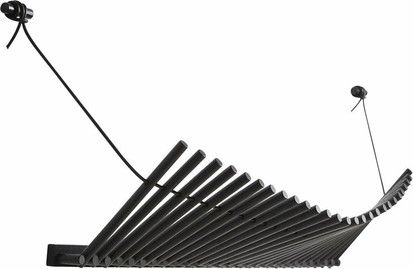 Porte - manteaux amovible en chêne noir et cuir Knaegt - Woud - The Cool Republic