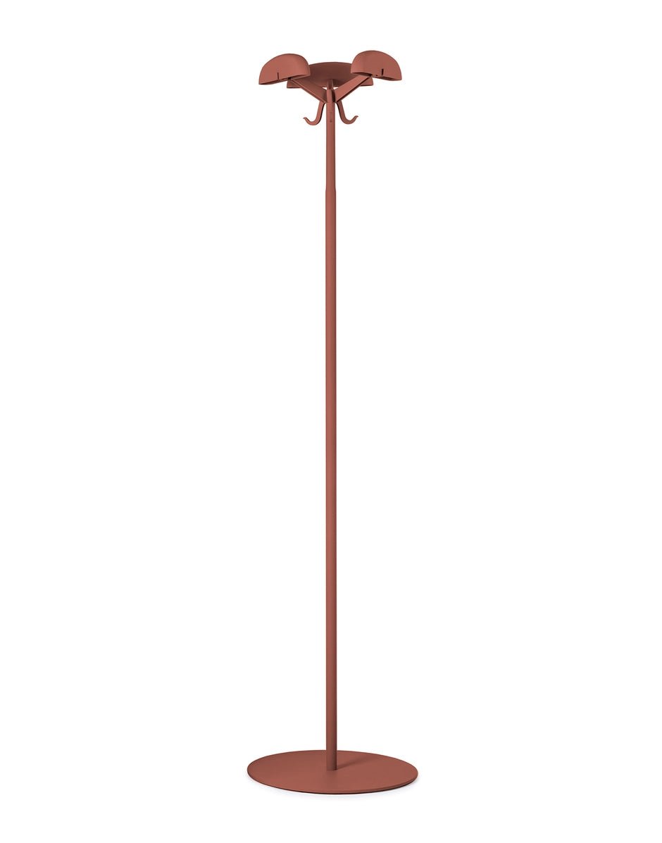 Porte-manteaux en acier rouge bordeaux 170 x 40 cm Alta tensione - Kartell - The Cool Republic