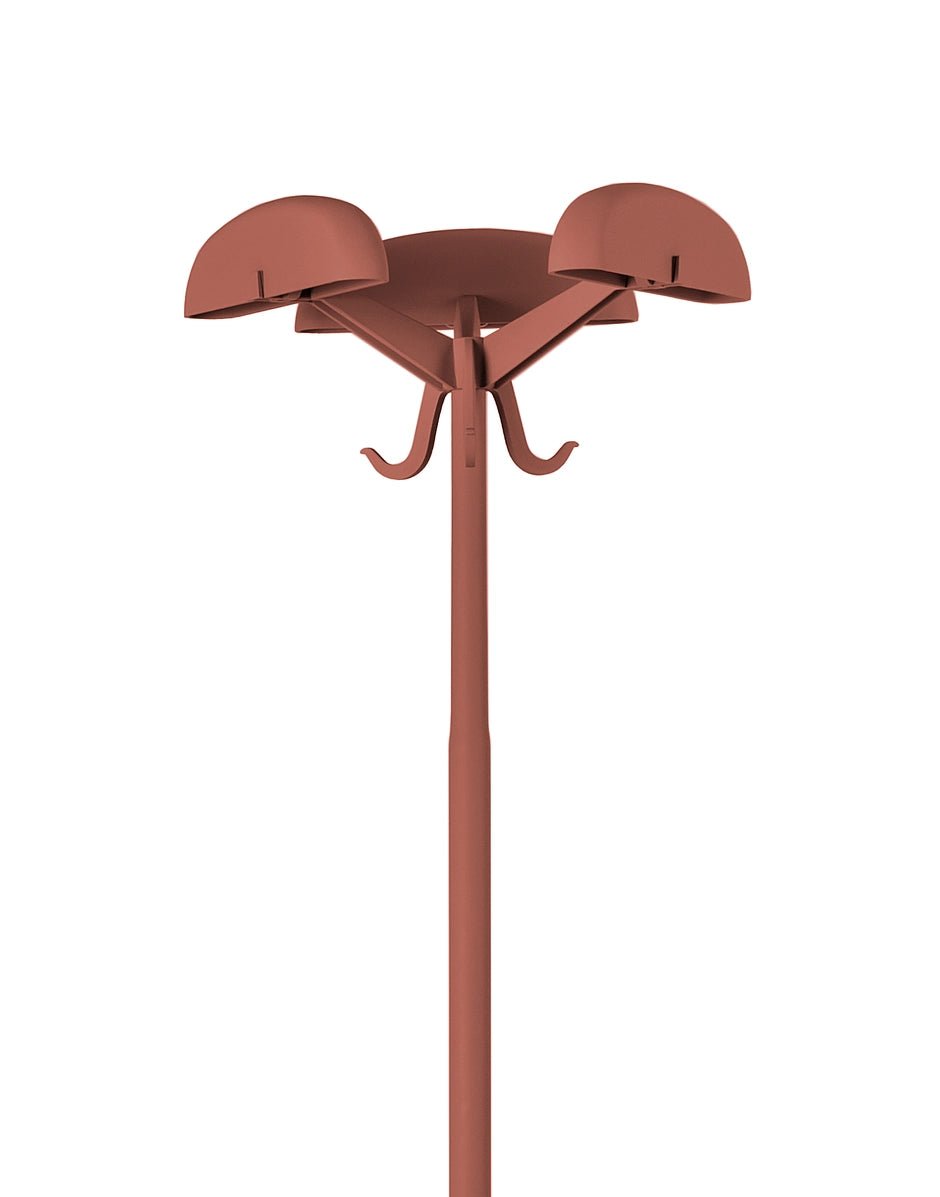 Porte-manteaux en acier rouge bordeaux 170 x 40 cm Alta tensione - Kartell - The Cool Republic