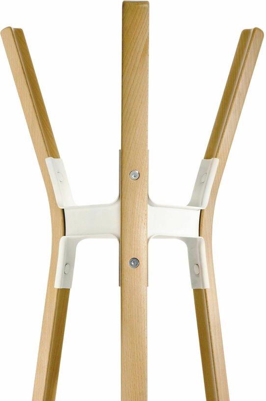 Porte - manteaux en hêtre et acier blanc Steelwood - Magis - The Cool Republic